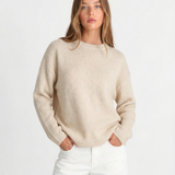 Lucie | Pull en tricot à col rond coupe décontractée