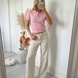 Willow | Polo à manches courtes en tricot polyvalent