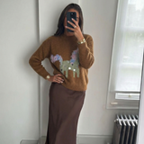 Maëlle | Pull en maille douce à motif poney