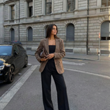 Pauline | Blazer ajusté en tweed structuré élégant