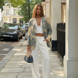 Louise | Blazer à motif abstrait élégant