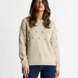 Élodie | Pull en Maille Décontracté à Pompons