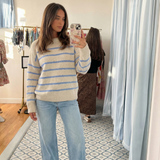 Océane | Pull en maille à rayures au style décontracté