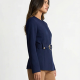 Margaux | Blazer élégant ceinturé à coupe structurée