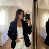 Chloé | Blazer structuré double boutonnage à boutons dorés