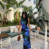Albane | Robe Maxi Florale Élégante à Coupe Fluide