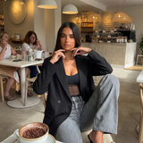 Jade | Blazer tailleur à double boutonnage élégant