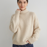 Françoise | Pull oversize à col roulé chaud et élégant