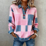 Lola | Sweat-Shirt À Carreaux Vintage