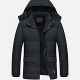 Maxime | Veste à capuche rembourrée pour homme doublée en fausse fourrure