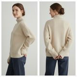 Françoise | Pull oversize à col roulé chaud et élégant