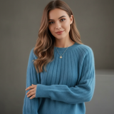 Geneviève | Pull en Tricot à Côtes Doux et Élégant