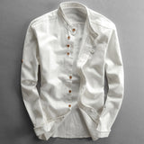Valentin | Chemise Homme à Col Haut Minimaliste