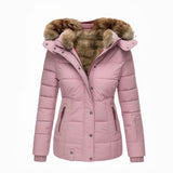 Rosélane | Manteau d’Hiver Femme à Doublure Fausse Fourrure