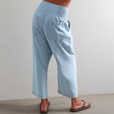 Nora | Pantalon Large Weekender Décontracté Chic