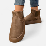 Lyanna | Bottines à Plateforme en Peluche pour Femme – Style Doux & Chic