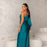 Robe de Soirée à Épaule Dénudée Seraphine pour Femmes