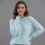 Geneviève | Pull en Tricot à Côtes Doux et Élégant