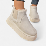 Lyanna | Bottines à Plateforme en Peluche pour Femme – Style Doux & Chic