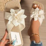 Inès | Sandales Boho avec nœud & semelle en jute – Estivales & Confortables