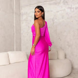 Robe de Soirée à Épaule Dénudée Seraphine pour Femmes