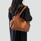 Léonie | Grand sac à main femme en cuir au format spacieux