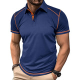 Bastien | Polo Homme Color Block en Coton Respirant