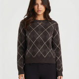 Juliette | Pull en maille à motif argyle classique