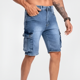 Noé | Short cargo en denim à coupe décontractée