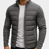 Maxime | Veste coupe-vent pour homme à devant matelassé et manches en tricot