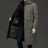 Antoine | Manteau long à capuche pour homme avec doublure rembourrée