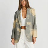 Louise | Blazer à motif abstrait élégant