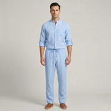 Bastien | Ensemble d'été chemise et pantalon en coton léger