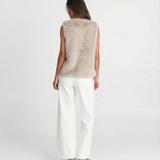 Anaïs | Gilet sans col en fausse fourrure douce