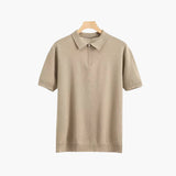 Lucien | Polo homme en maille douce avec demi-zip moderne