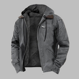 Élias | Veste homme chic en coton bleu marine confortable