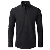 Malo | Chemise ajustée à manches longues en tissu stretch