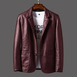Céleste | Blazer en cuir à coupe slim