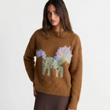Maëlle | Pull en maille douce à motif poney