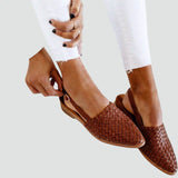 Apoline | Sandales Tressées Femme à Bride Slingback