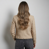 Évelyne | Veste en tweed pour femme à coupe courte