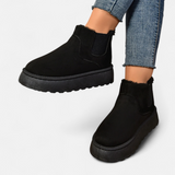 Lyanna | Bottines à Plateforme en Peluche pour Femme – Style Doux & Chic