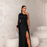 Robe de Soirée à Épaule Dénudée Seraphine pour Femmes