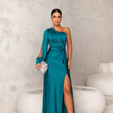 Robe de Soirée à Épaule Dénudée Seraphine pour Femmes