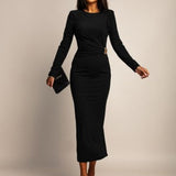 Luna | Robe maxi élégante avec des détails en bijouterie