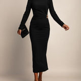 Luna | Robe maxi élégante avec des détails en bijouterie
