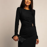 Luna | Robe maxi élégante avec des détails en bijouterie