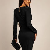 Luna | Robe maxi élégante avec des détails en bijouterie