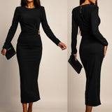 Luna | Robe maxi élégante avec des détails en bijouterie