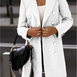 Sylvie | Manteau femme double boutonnage élégant